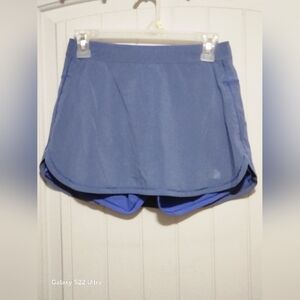 The North Face Blue Skorts with Layered Athletic Design